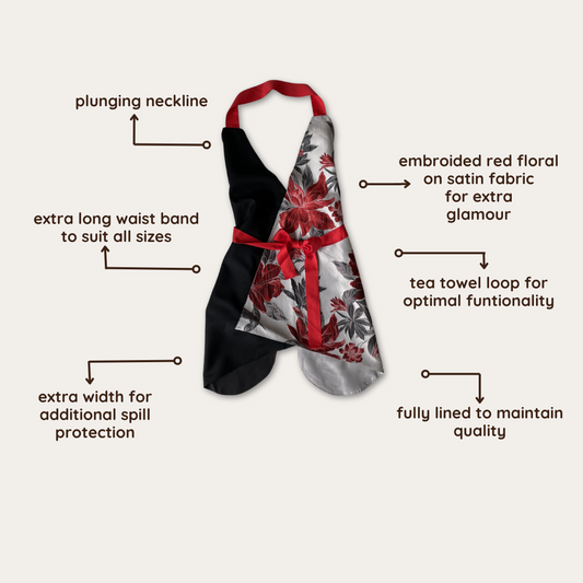 Red Floral Apron